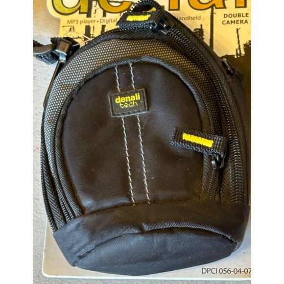 Denali Brand Black Double Zip Camera/Cell Phone Shoulder Bag (SEE FEATURES) - Picture 3 of 12